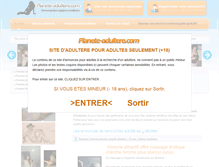 Tablet Screenshot of planete-adultere.com